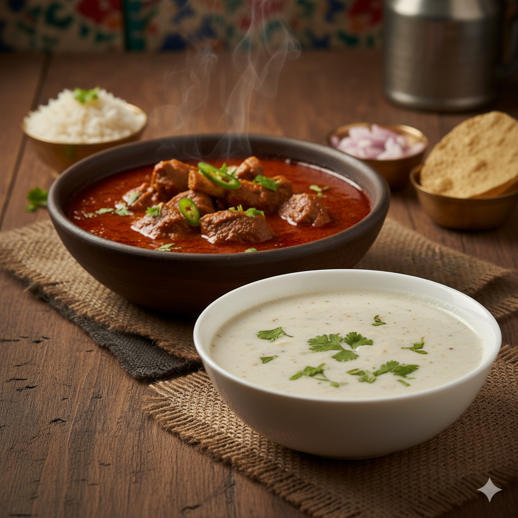 Kolhapuri Tambda Pandra Rassa